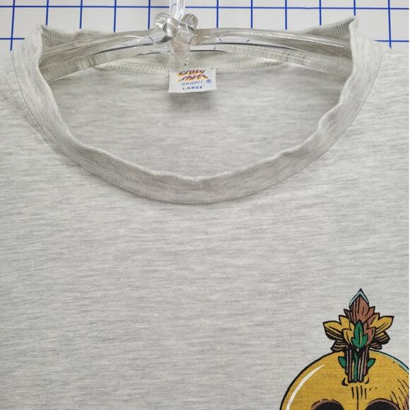 Crazy‎ Shirts 80s–90s Hawaii Monogram Graphic Tee Vintage Single Stitch - Picture 6 of 15